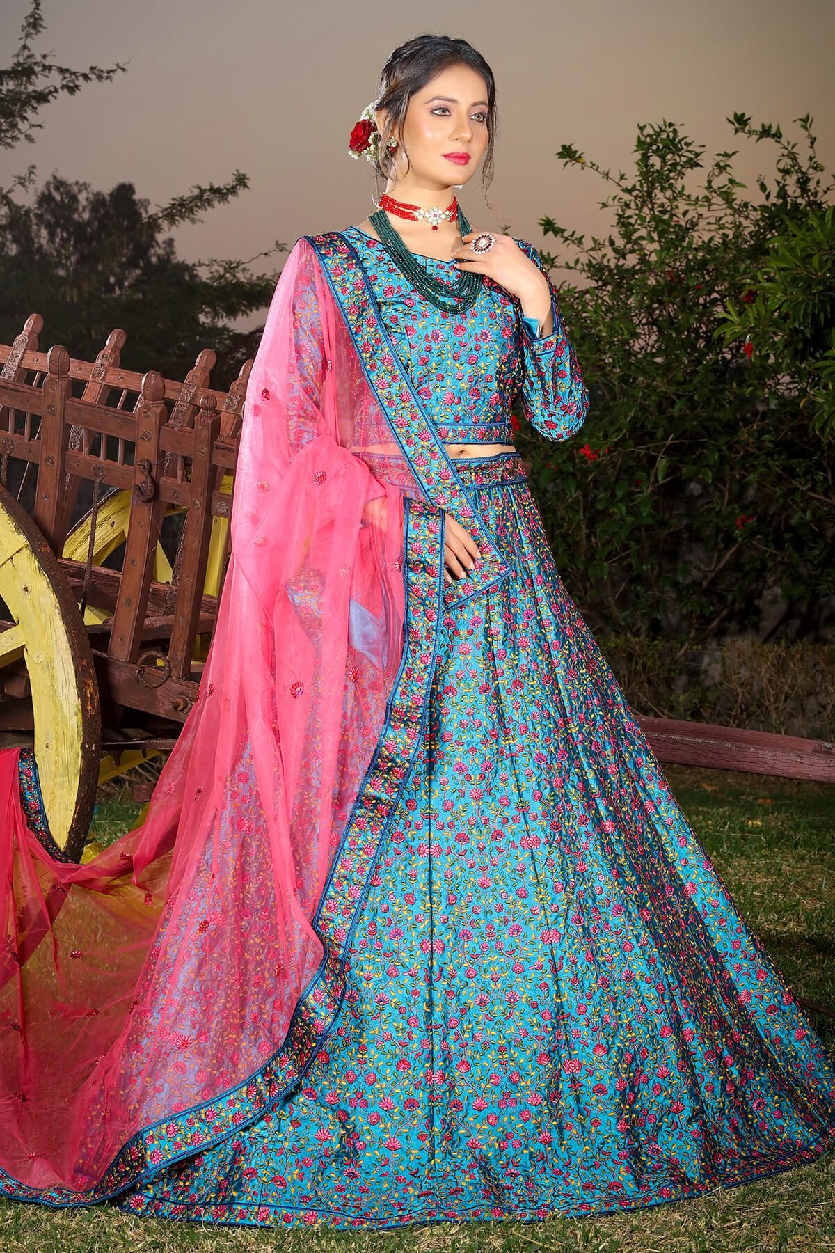 Buy FIROZI PINK at Rs. 5175 online from Chansi Trendz ETHNIC