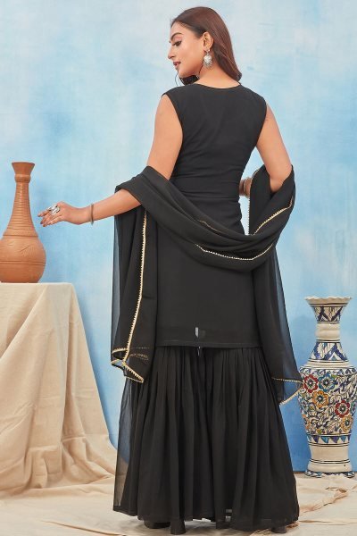 Black Sharara Set SHARARA SET