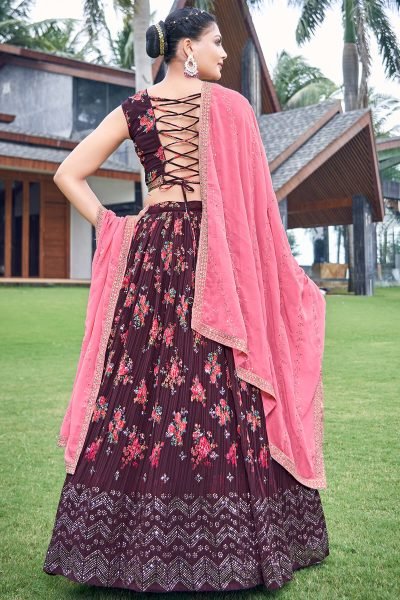 Brown Girlish Lehenga  GIRLISH LEHENGA