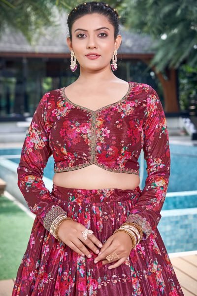 Brown Lehenga Choli SIDERS LEHENGA