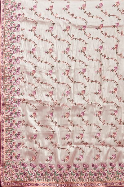 Embroidery Pure Mirror Worked Saree SAREE