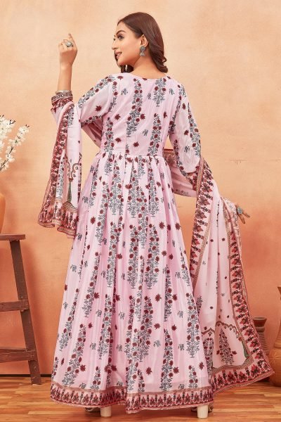 Floral Print Anarkali Kurta Set ANARKALI KURTA SET