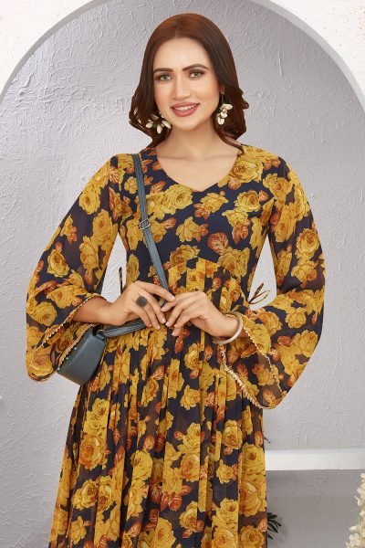 Flower Print Kurta KURTA 