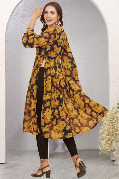 Flower Print Kurta KURTA 
