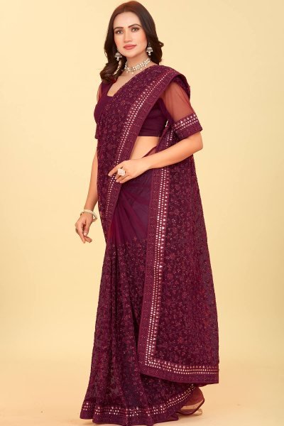 Gota Worked Net Saree SAREE
