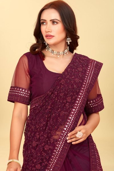 Gota Worked Net Saree SAREE