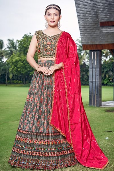 Handworked and Digital Printed Lehenga Choli GIRLISH LEHENGA