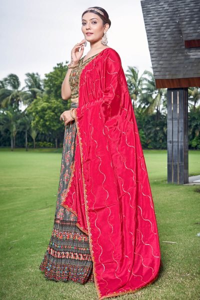 Handworked and Digital Printed Lehenga Choli GIRLISH LEHENGA