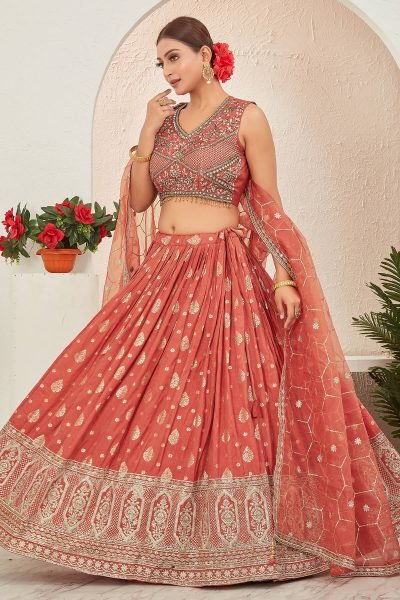 Jacquard Lehenga Choli SIDERS LEHENGA