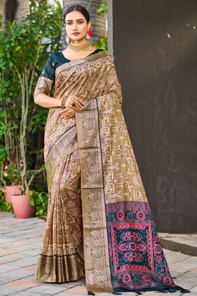 Kalamkari Print Silk Saree SAREE