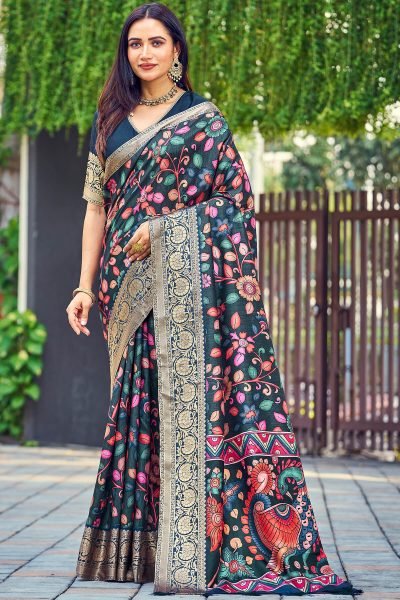 Kalamkari Print Silk Saree SAREE