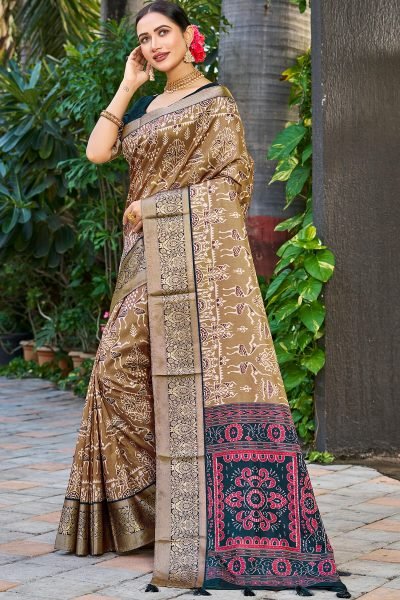 Kalamkari Print Silk Saree SAREE