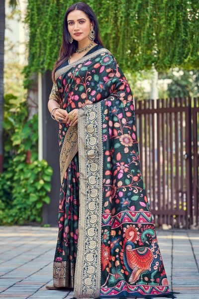 Kalamkari Print Silk Saree SAREE