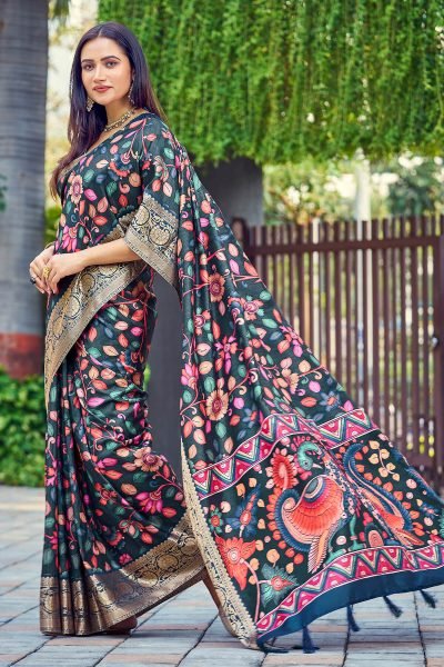 Kalamkari Print Silk Saree SAREE