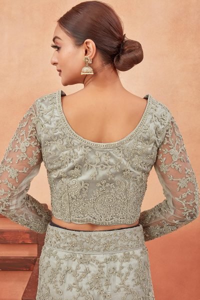 LIGHT PISTA GREEN ETHNIC LEHENGA