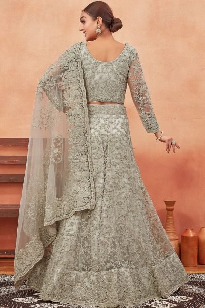 LIGHT PISTA GREEN ETHNIC LEHENGA