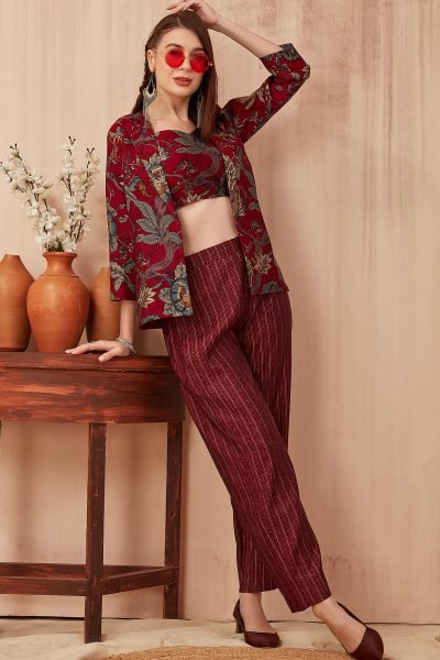 Maroon Co-Ord Set CO-ORDS
