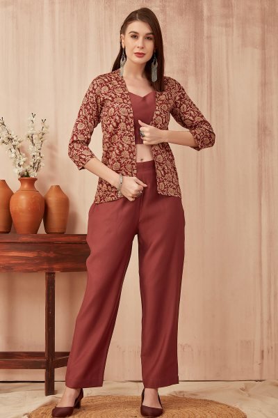 Maroon Co-Ord Set CO-ORDS