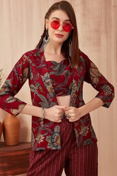 Maroon Co-Ord Set CO-ORDS