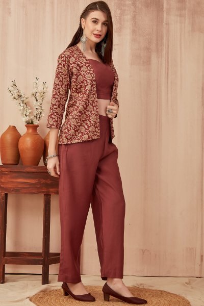Maroon Co-Ord Set CO-ORDS