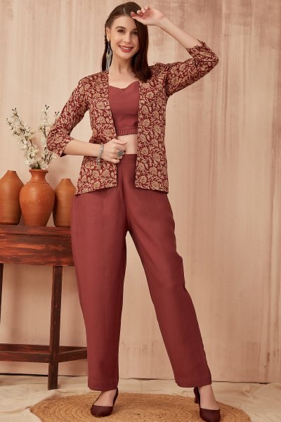Maroon Co-Ord Set CO-ORDS