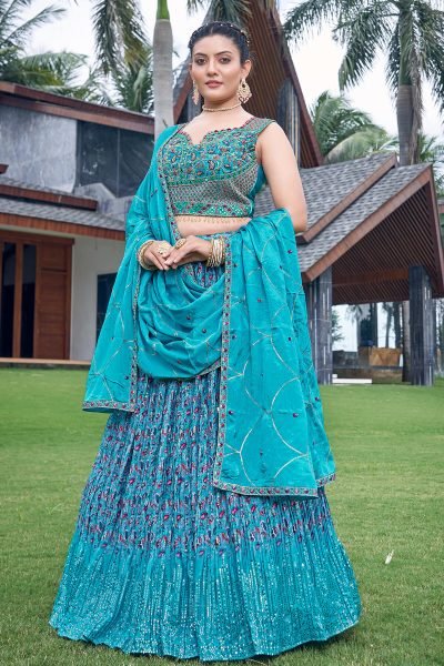 Mukeish Worked Lehenga Choli SANGEET SANDHYA