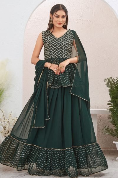  Multi Layer Sequins Lehenga Choli MEHENDI FUNCTION