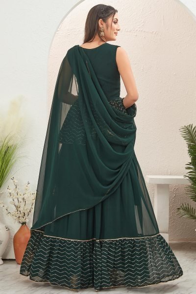  Multi Layer Sequins Lehenga Choli MEHENDI FUNCTION