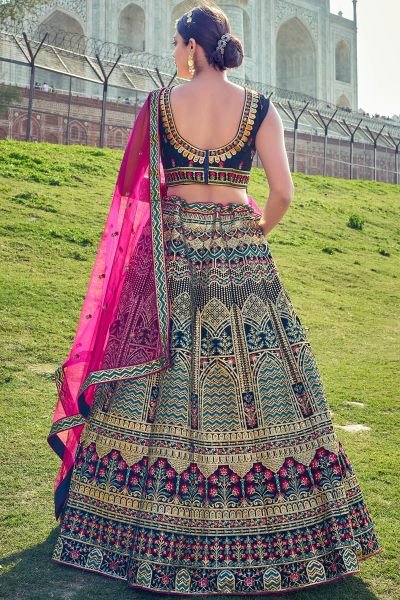 N BLUE ETHNIC LEHENGA