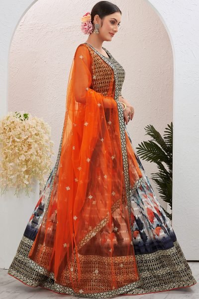 Off-White Lehenga Choli SIDERS LEHENGA