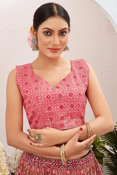 Pink Lehenga Choli SIDERS LEHENGA