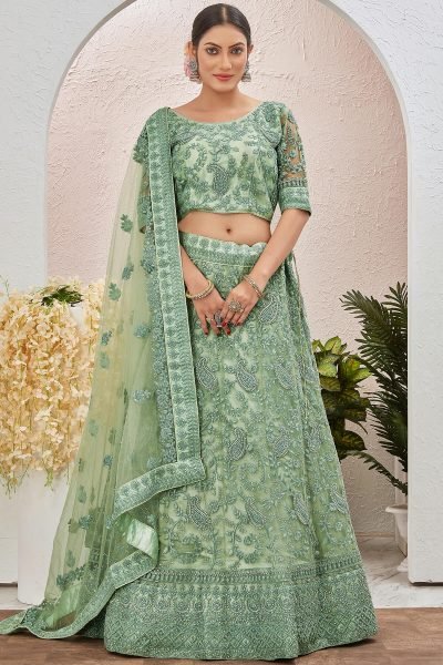 PISTA ETHNIC LEHENGA