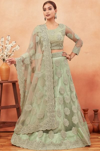 PISTA ETHNIC LEHENGA