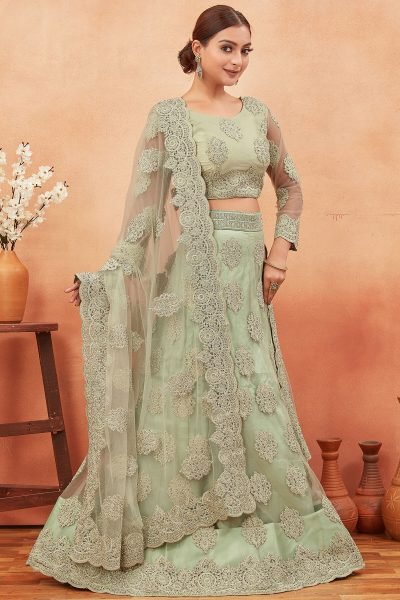 PISTA ETHNIC LEHENGA