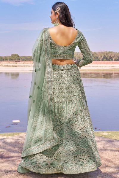 PISTA ETHNIC LEHENGA