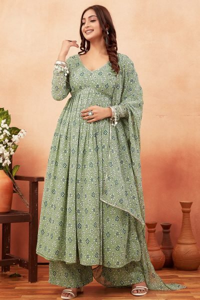 Printed Alia Cut Anarkali Kurta Set ALIA CUT KURTA SET