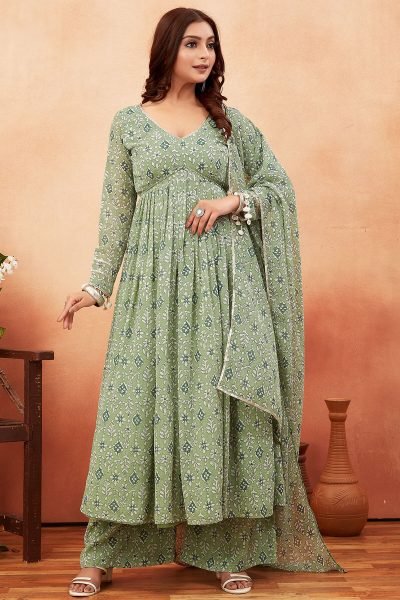 Printed Alia Cut Anarkali Kurta Set ALIA CUT KURTA SET