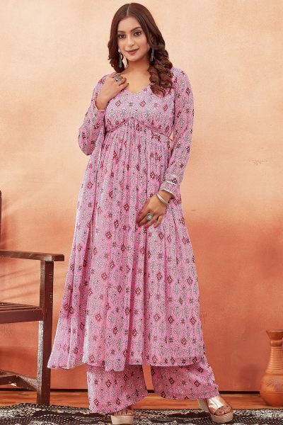 Printed Alia Cut Anarkali Kurta Set ALIA CUT KURTA SET