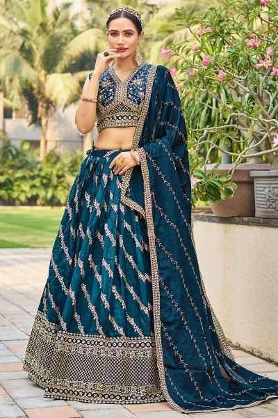 Rama Viscose Jacquard Lehenga Choli LEHENGA