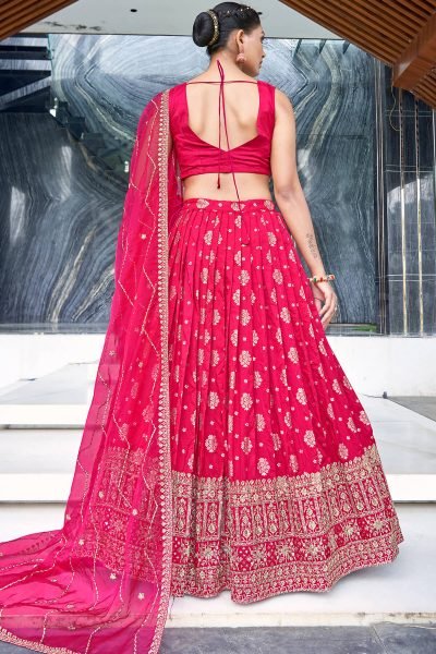 Rani Jacquard Lehenga Choli SIDERS LEHENGA