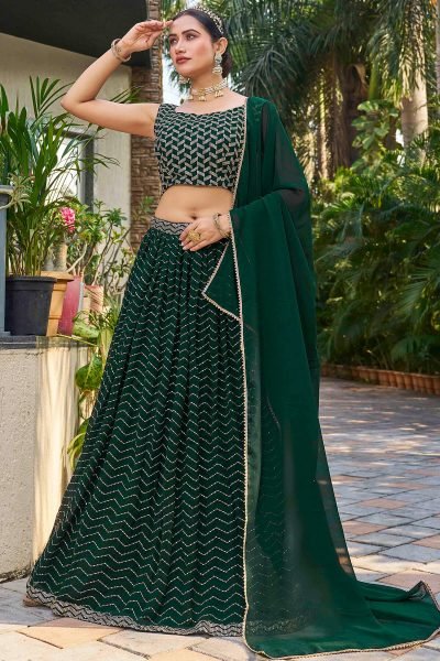 Sequins Lehenga Choli MEHENDI FUNCTION