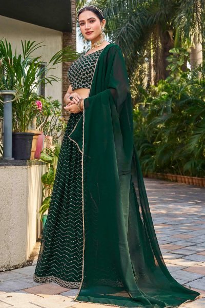 Sequins Lehenga Choli MEHENDI FUNCTION