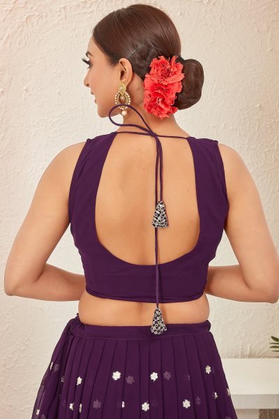 Wine Lehenga Choli SANGEET SANDHYA