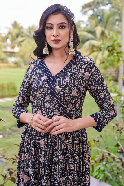 Women Angrakha Kurta with Trousers KURTA SET