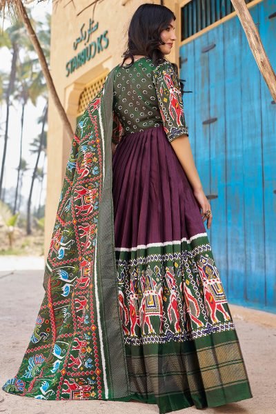 Women Flaired Gown With Dupatta GOWN