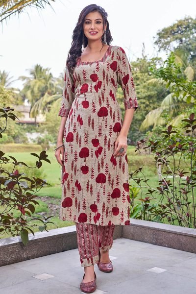 Women Regular Kurta with Trousers KURTA SET