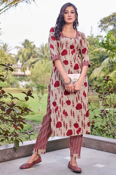 Women Regular Kurta with Trousers KURTA SET