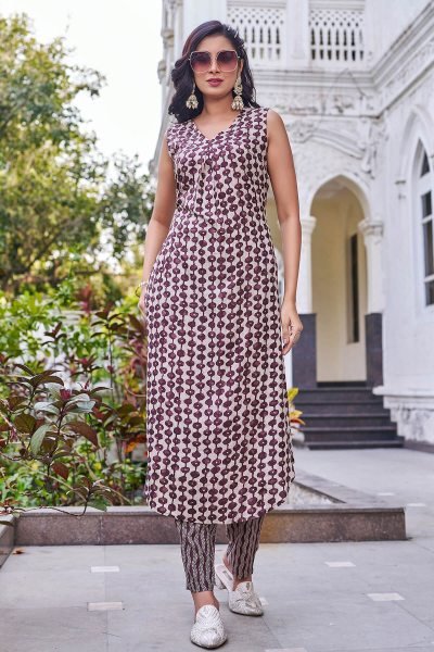Women Printed Regular Kurta with Trousers KURTA SET