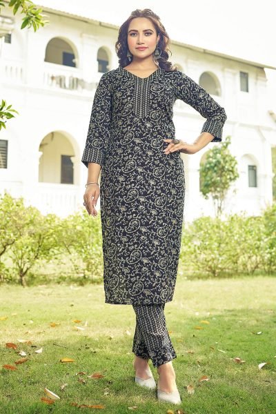 Women Regular Kurta with Trousers KURTA AND SUIT SET