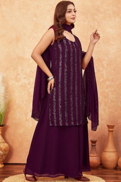 Women Sequinsed Kurta Set KURTA SET